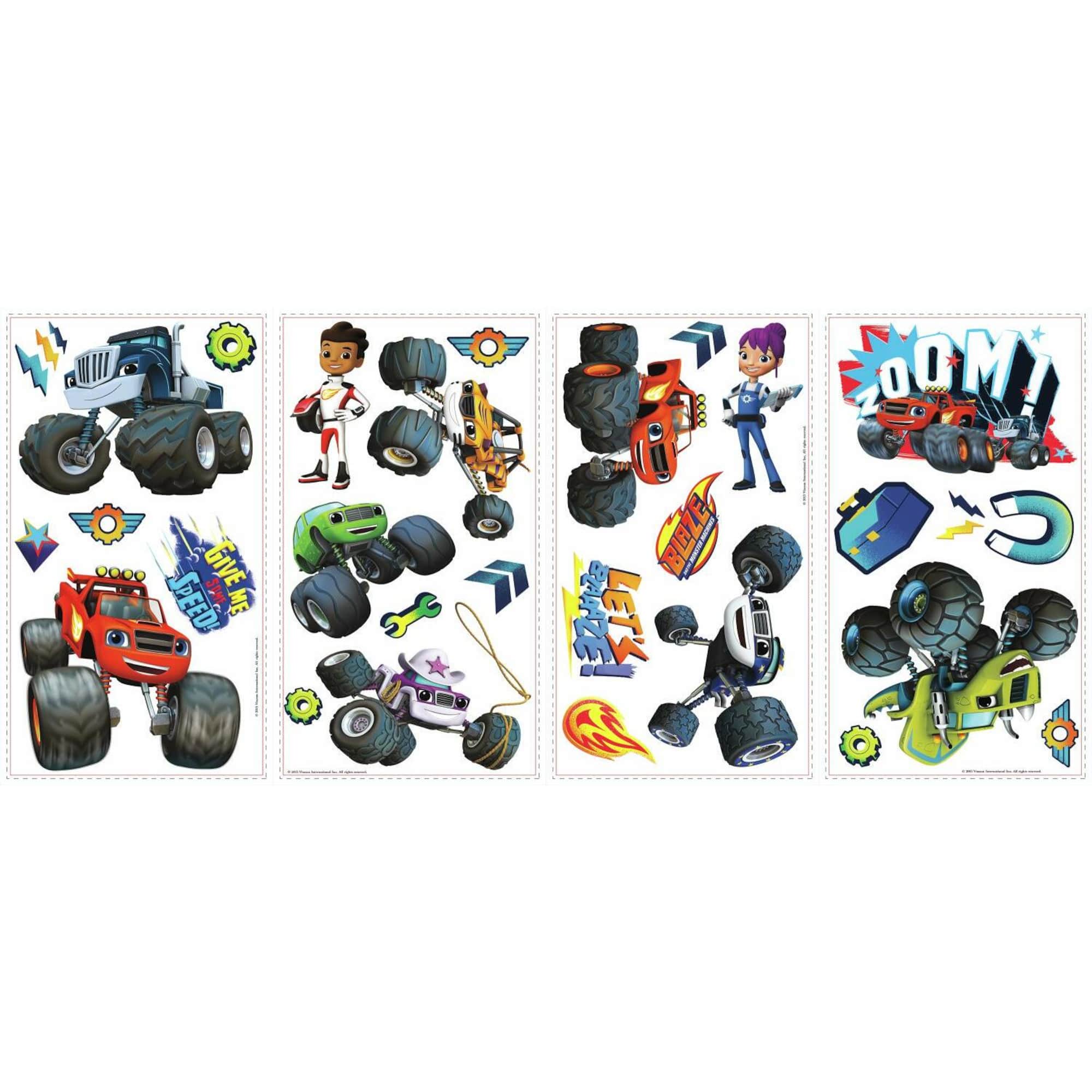 RoomMates Blaze & The Monster Machines Peel & Stick Decals